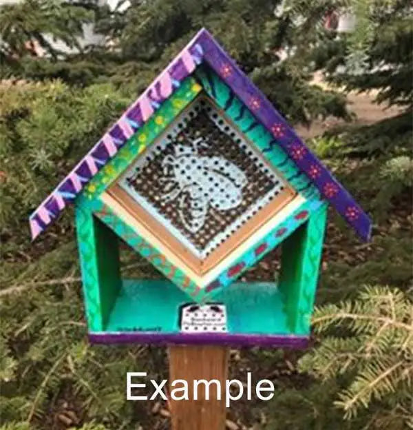 Bee Backyard Pollinator DIY Pine Kit with Larvae