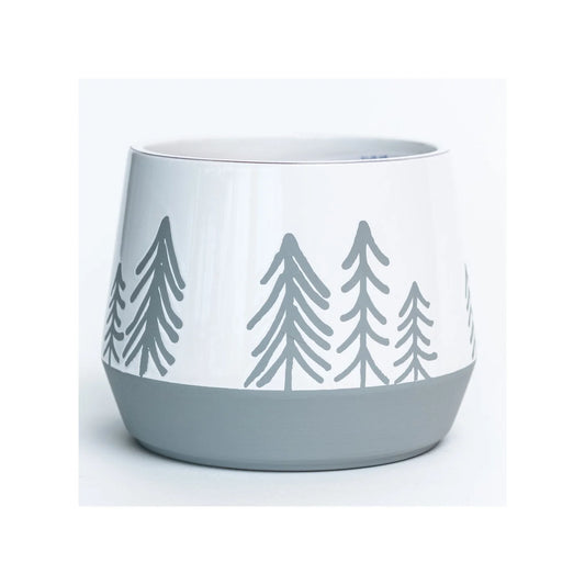 Holiday Silver Tree 4" Pot