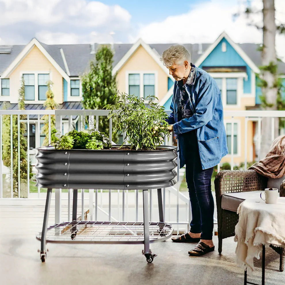Sproutbox Elevated Rolling Patio Garden