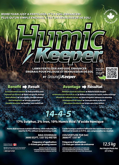 HumicKeeper Lawn Fertilizer & Soil Enhancer 14-4-5 12.5kg