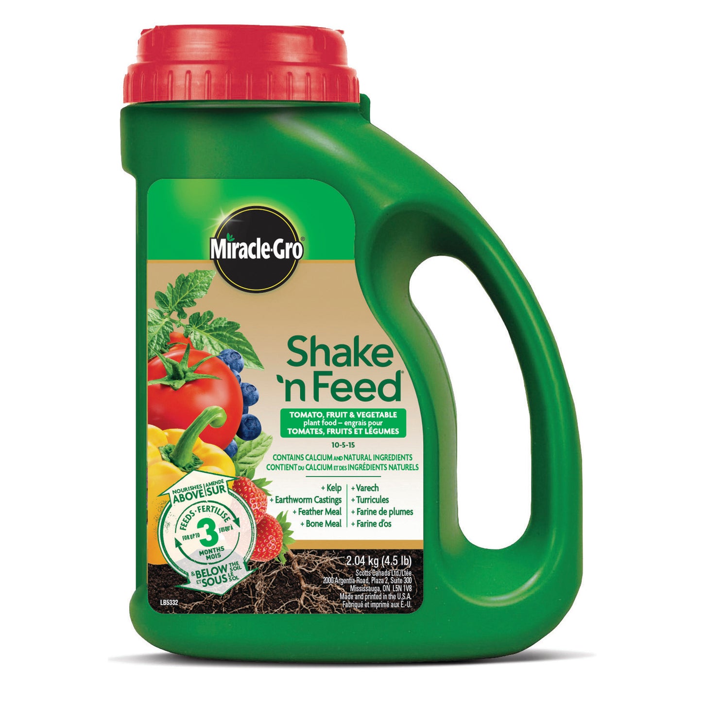 Miracle Gro Shake 'n Feed Tomato, Fruit & Veg Plant Food 2.04kg