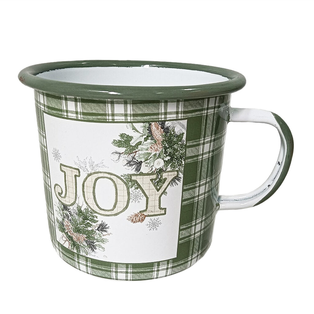 Metal Enamel Mug Joy