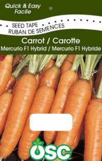 Carrot Mercurio Seed Tape OSC Seed