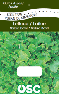 Lettuce Salad Bowl Seed Tape OSC Seed