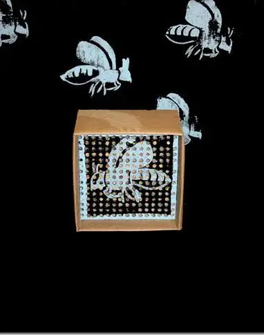 Bee Backyard Pollinator Nesting Block with Larvae