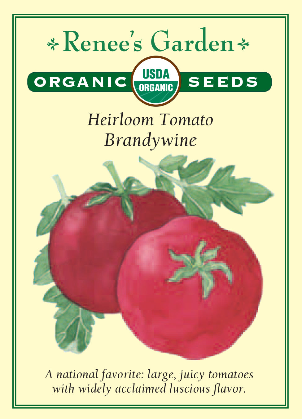 Organic Red Brandywine Heirloom Tomatoes, 1 lb