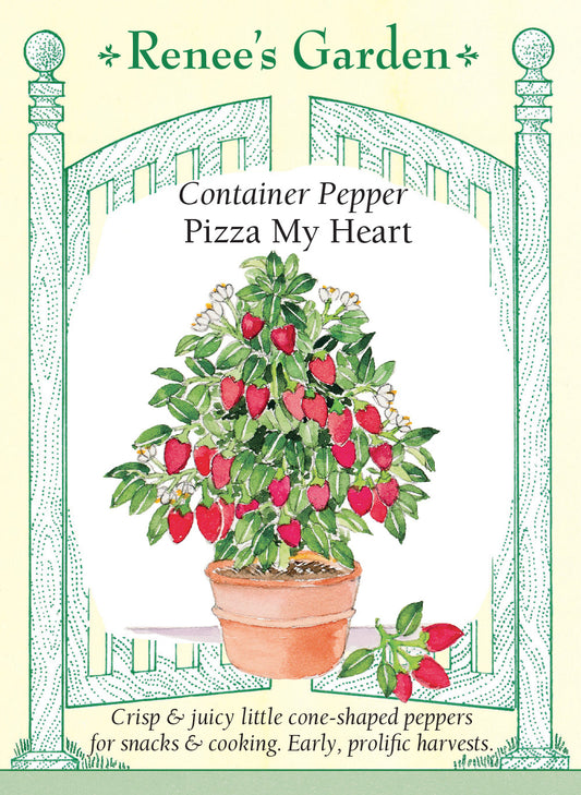 Pepper Container Pizza My Heart
