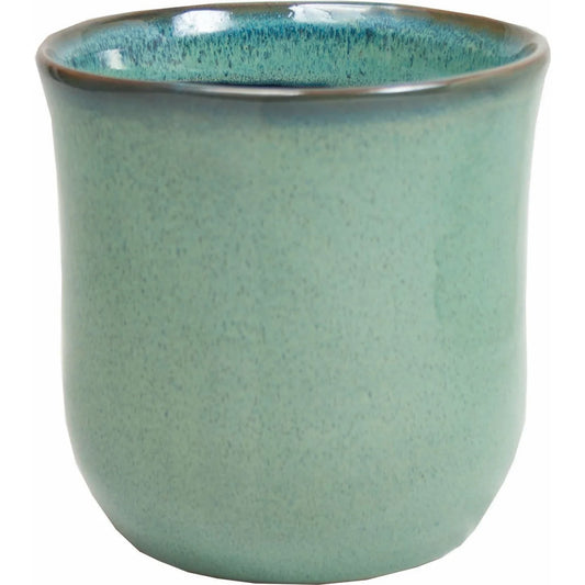 Blue Glaze Ceramic  4" Pot