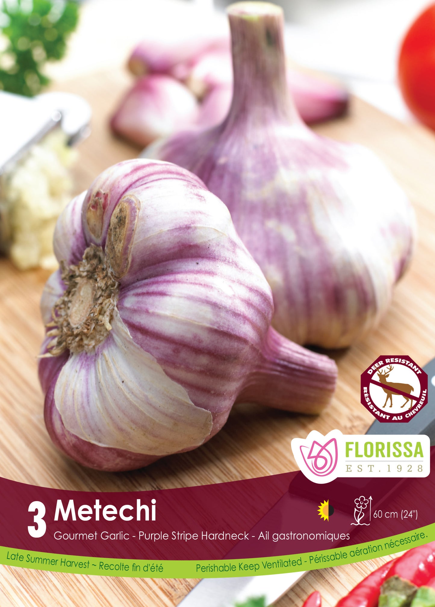 Garlic Metechi Hardneck 3pk