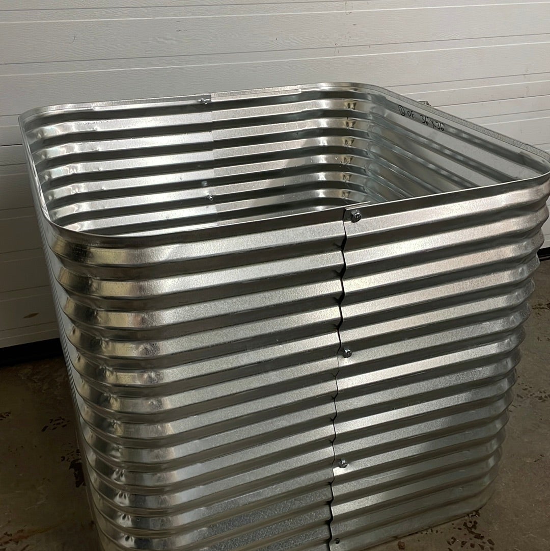 Galvanized Steel Raised Beds 48"W x 48"L x 30"H