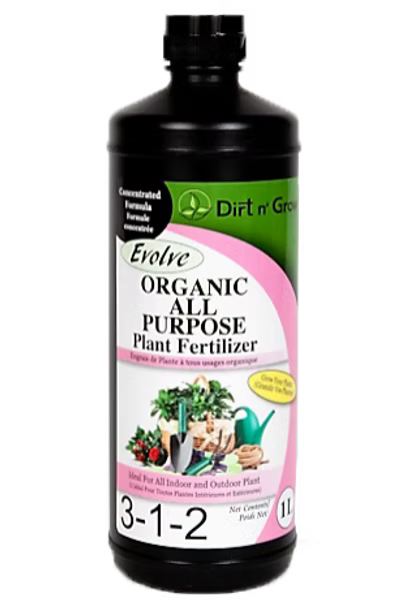 Evolve Organic All Purpose 3-1-2 with .4% calcium 1L