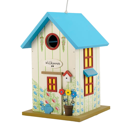 Birdhouse/Birdfeeder White Summer