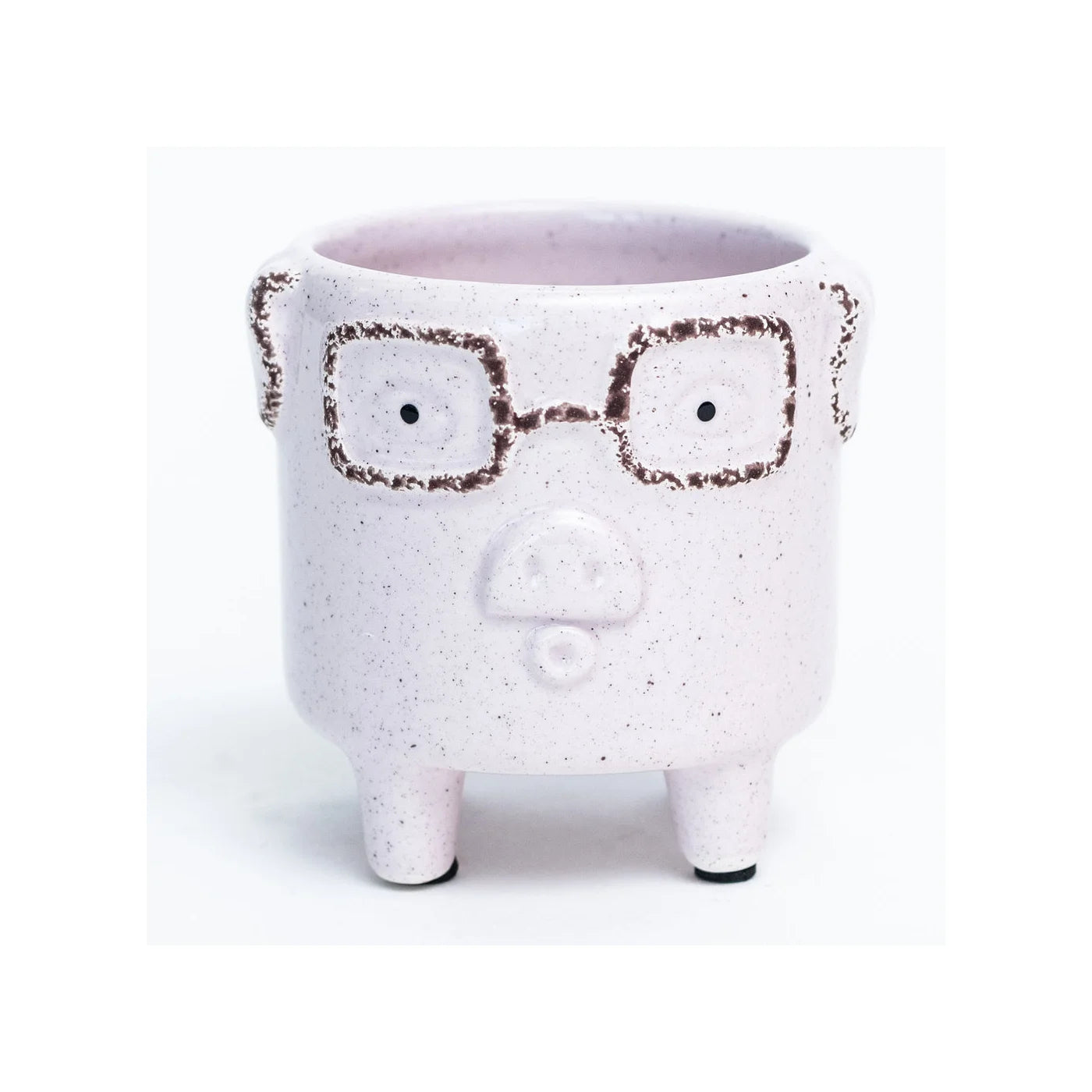 Pig With Glasses 4" Pot