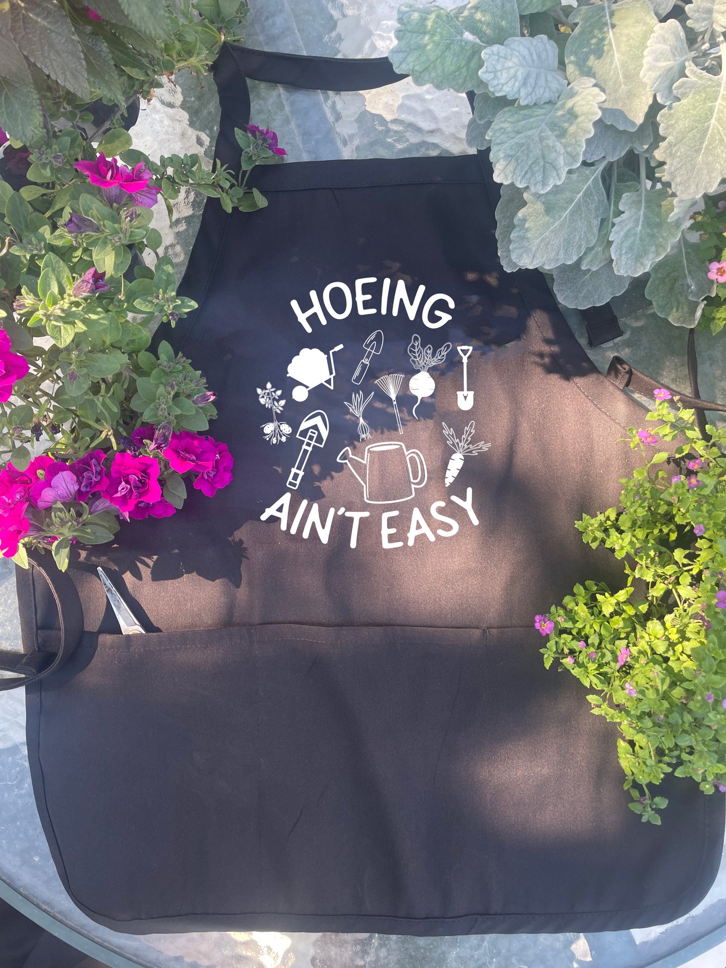 Apron Hoeing Ain't Easy