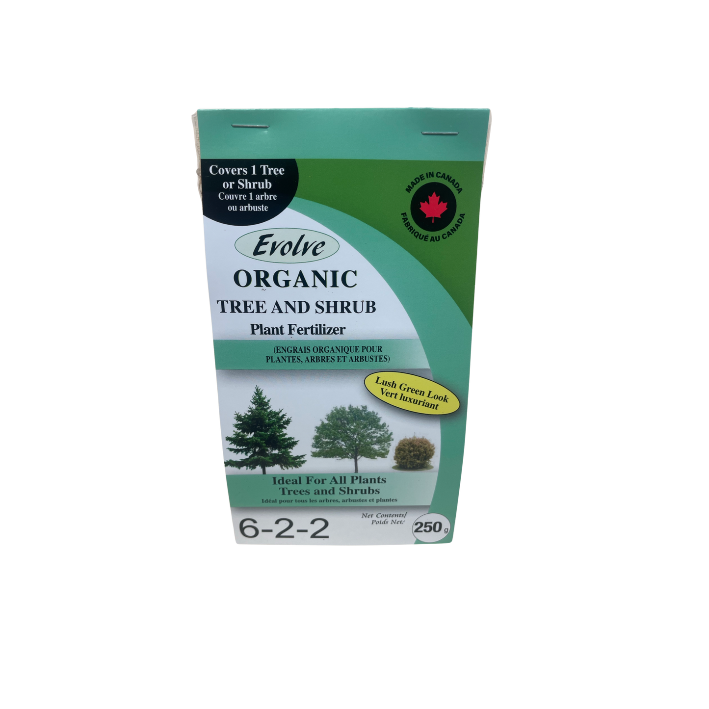 Evolve Organic Tree and Shrub  6-2-2 with 5% Calcium and 1% Iron 250gm