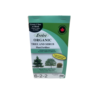 Evolve Organic Tree and Shrub  6-2-2 with 5% Calcium and 1% Iron 250gm