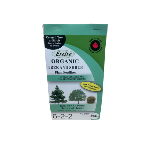 Evolve Organic Tree and Shrub  6-2-2 with 5% Calcium and 1% Iron 250gm