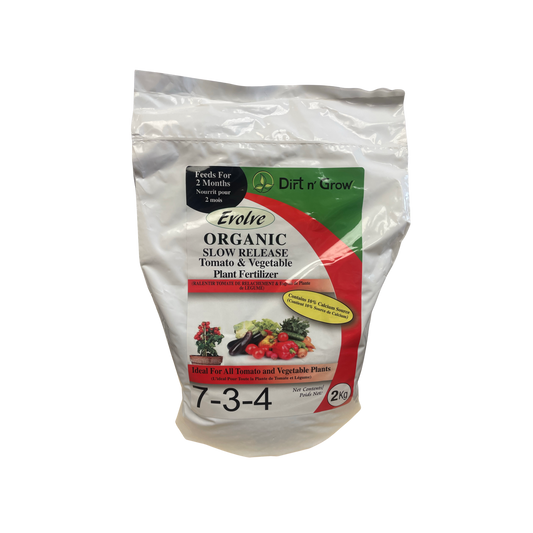 Evolve Organic Slow Release Tomato and Vegetable 7-3-4 with 10% Calcium 2kg