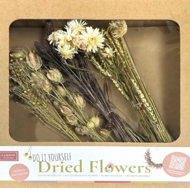 Dried Wreath Gold & Brown DIY Kit