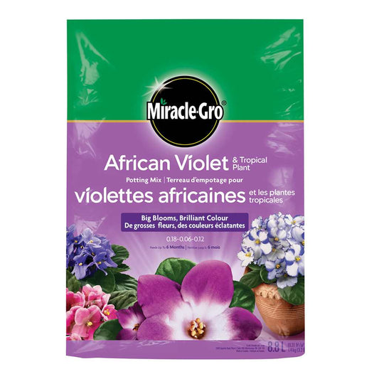 Miracle-Gro African Violet & Tropical Potting Soil Mix 8.8L