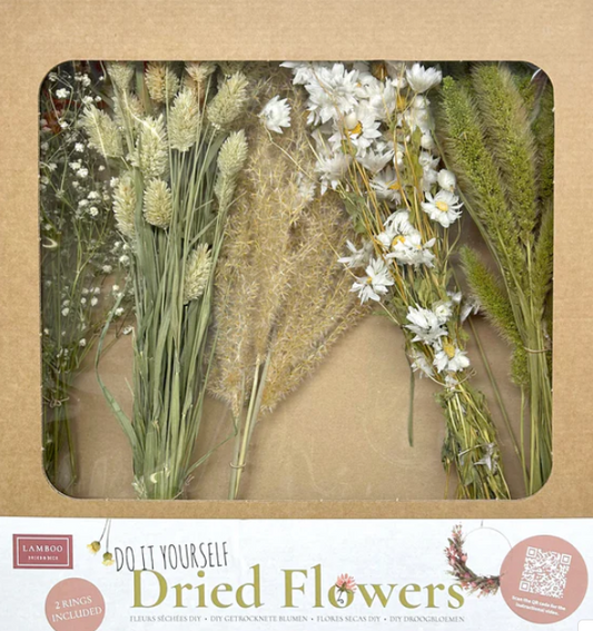 Dried Wreath DIY Kit White
