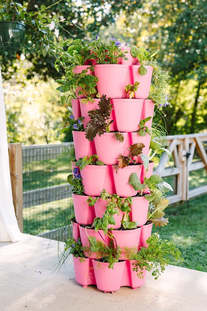 GreenStalk 7 Tier Strawberry Pink