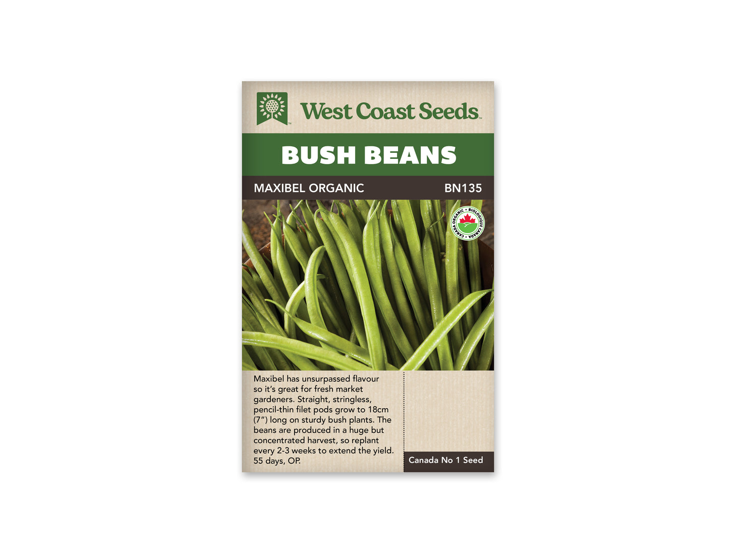 Bean Bush Maxibel Filet Certified Organic WCS SM