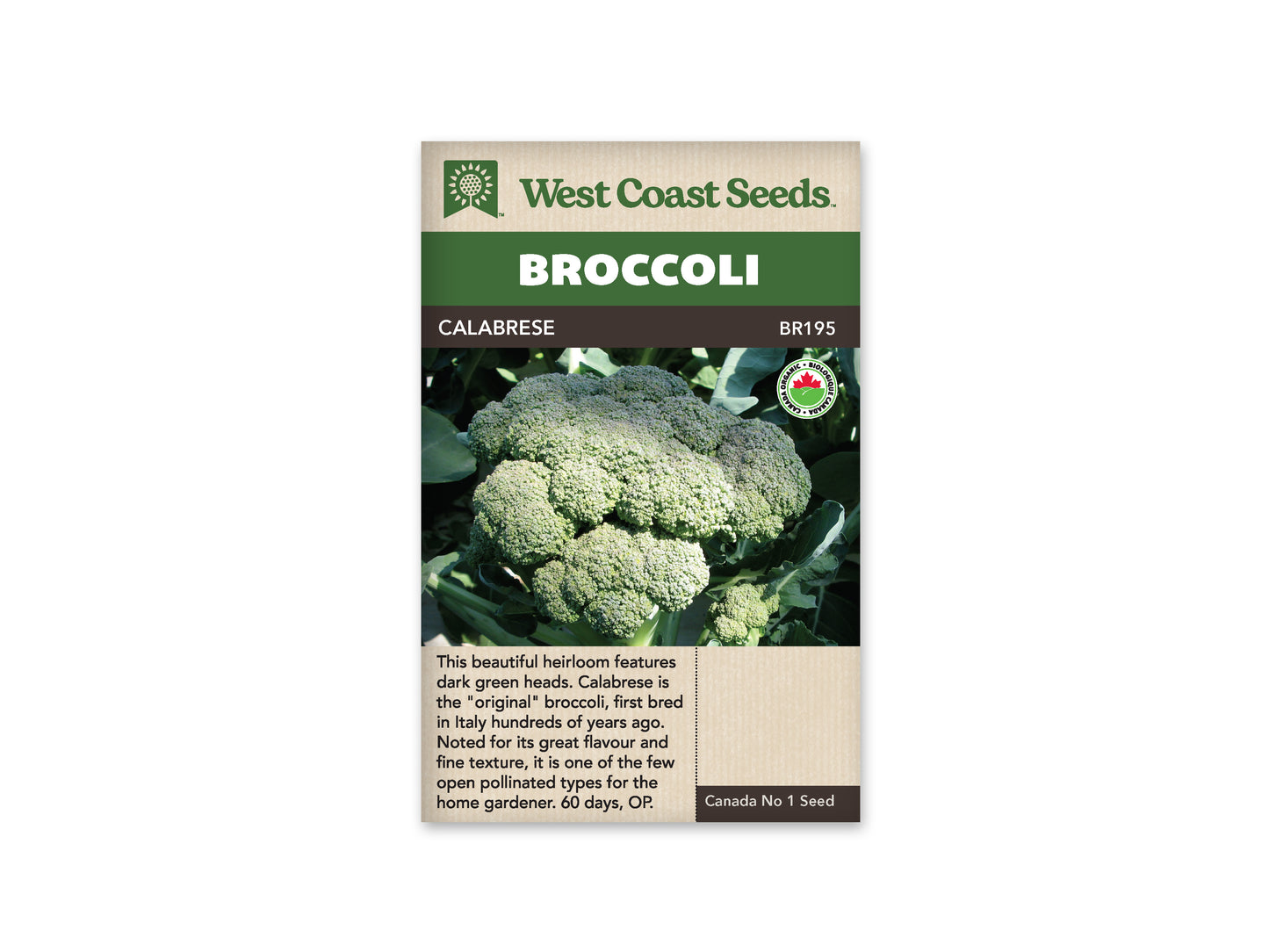 Broccoli Calabrese Organic WCS Seed