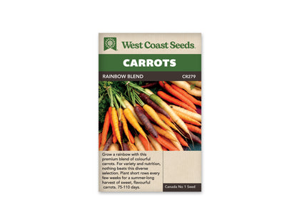 Carrots Rainbow Blend WCS Seed