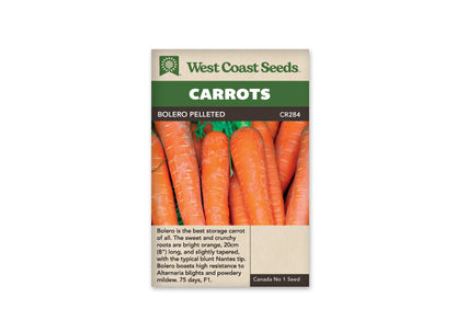 Carrots Bolero Pelleted F1 WCS Seed