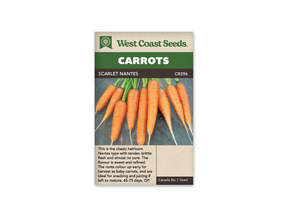 Carrots Scarlet Nantes WCS Seed