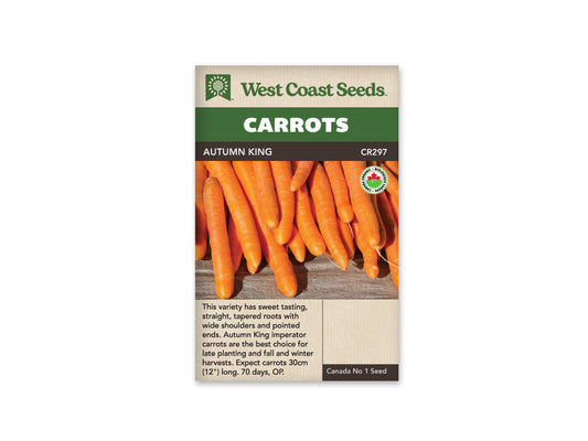 Carrots Autumn King Organic WCS Seed