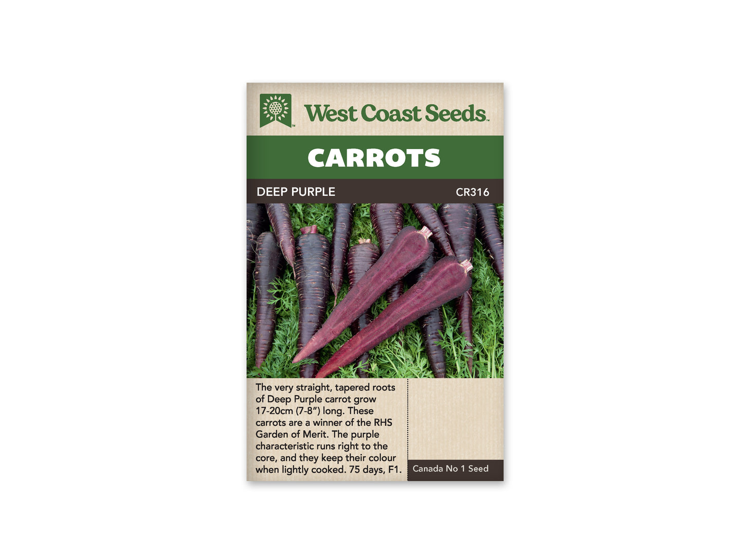 Carrots Deep Purple F1 WCS Seed