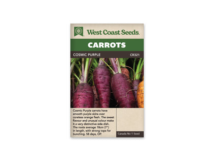 Carrots Cosmic Purple WCS Seed