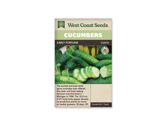 Cucumber Early Fortune Organic WCS Seed