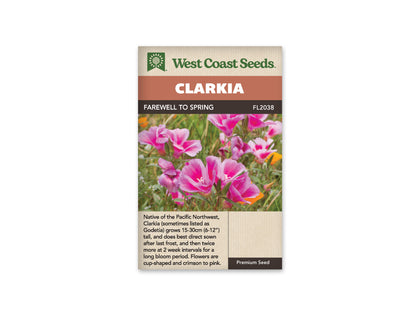 Clarkia Godetia Farewell to Spring WCS Seeds