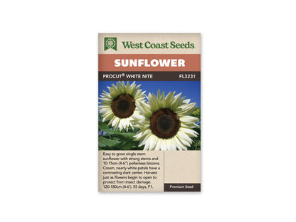 Sunflowers ProCut White Nite WCS Seeds