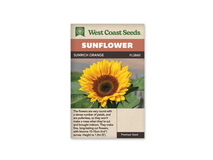 Sunflowers Sunrich Orange WCS Seeds