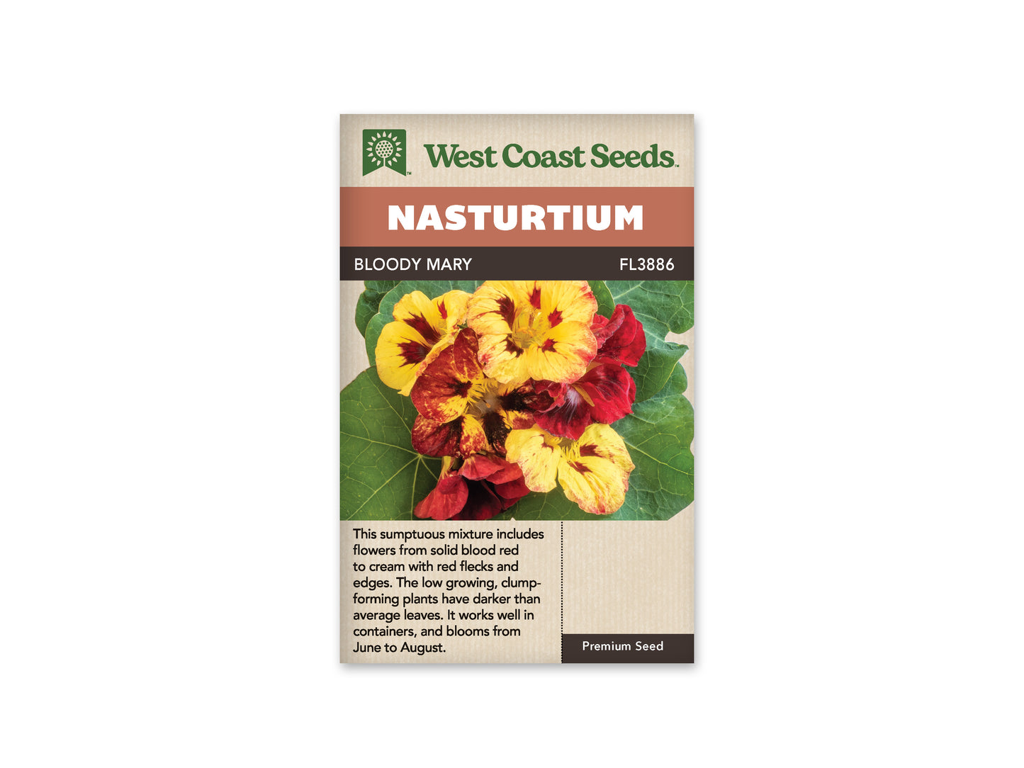 Nasturtiums Bloody Mary WCS Seeds