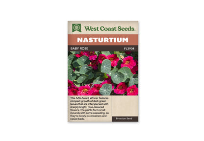 Nasturtiums Baby Rose WCS Seeds