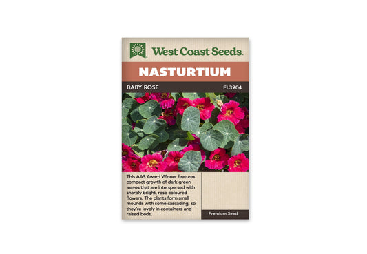 Nasturtiums Baby Rose WCS Seeds