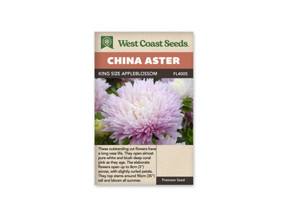 Aster King Size Appleblossom WCS Seeds