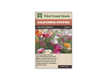 Poppies California Thai Silk Formula Mix WCS Seeds