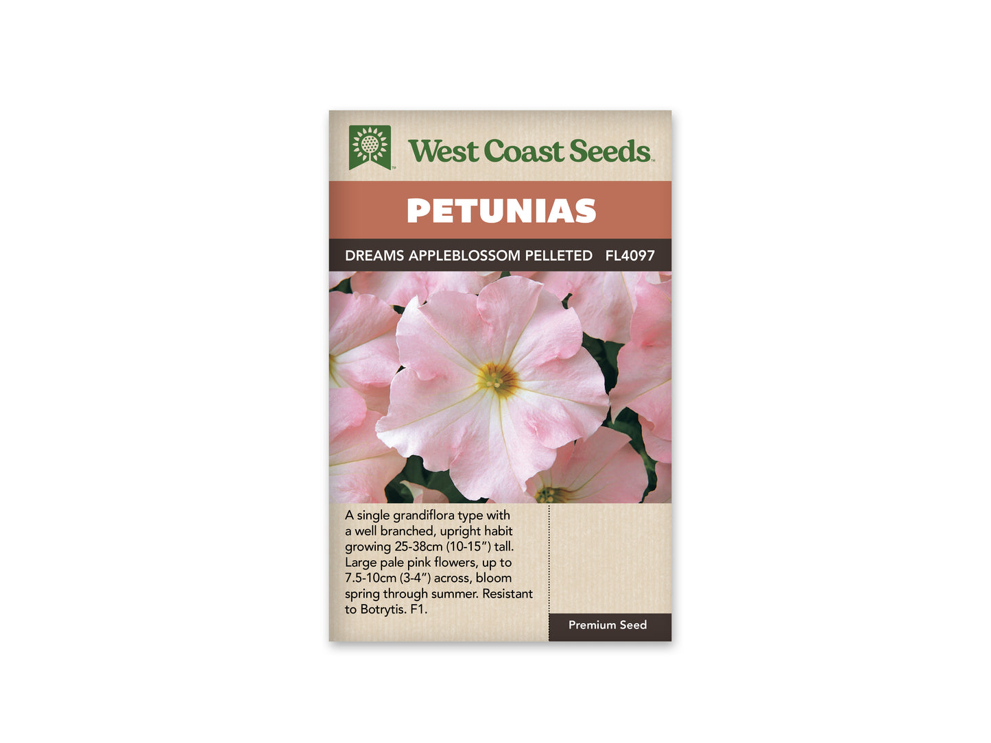 Petunia Dreams Appleblossom Pelleted WCS Seeds