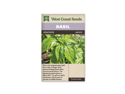 Basil Genovese Organic WCS Seeds