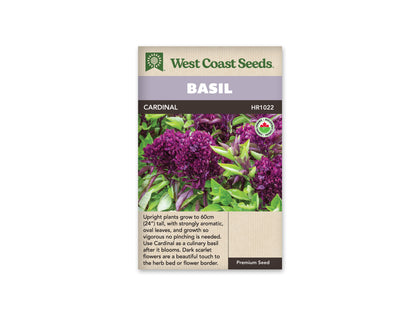 Basil Cardinal Organic WCS Seeds