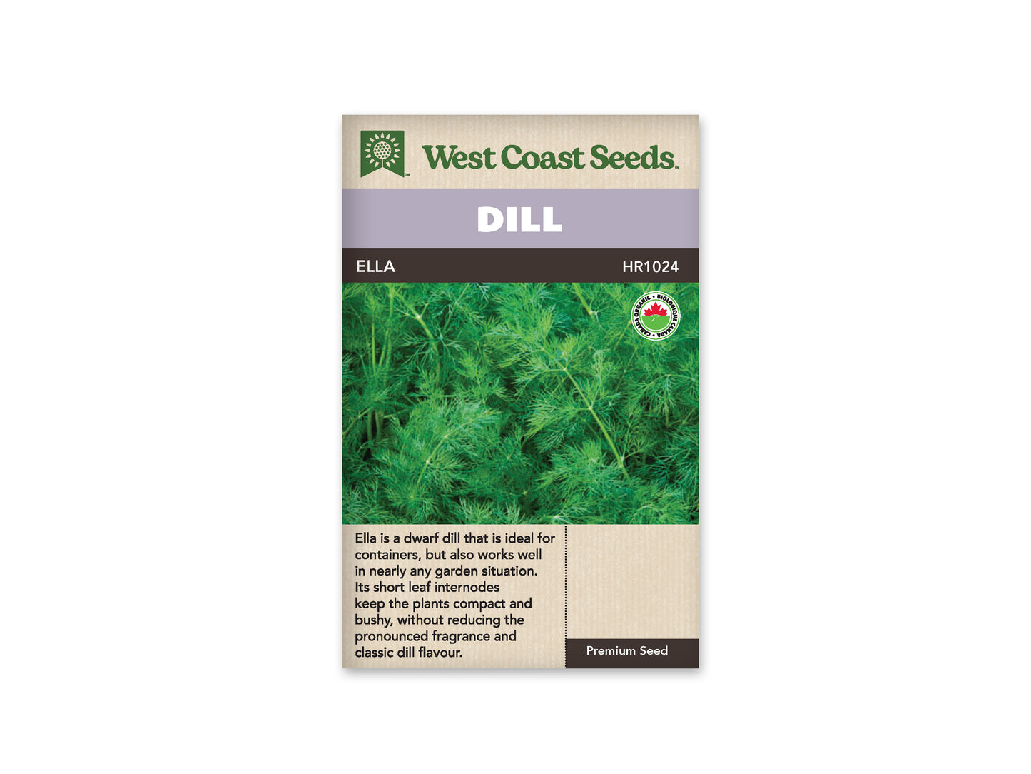 Dill Ella Organic WCS Seeds