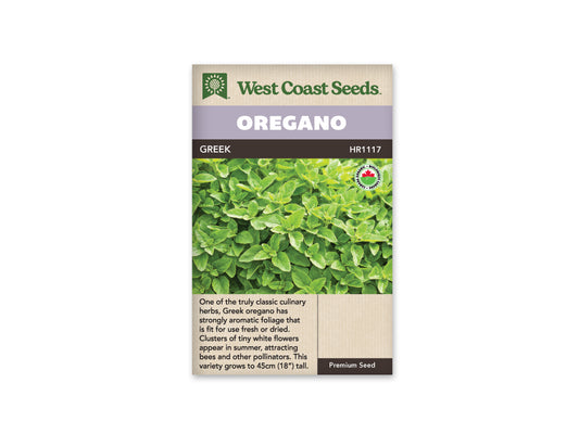 Oregano Greek Organic WCS Seeds