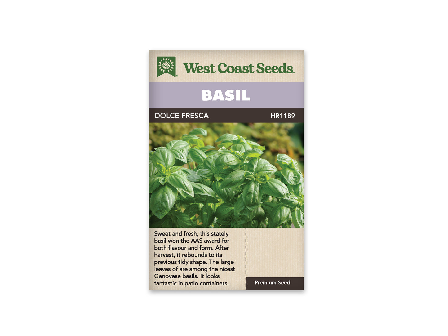 Basil Dolce Fresca WCS Seeds