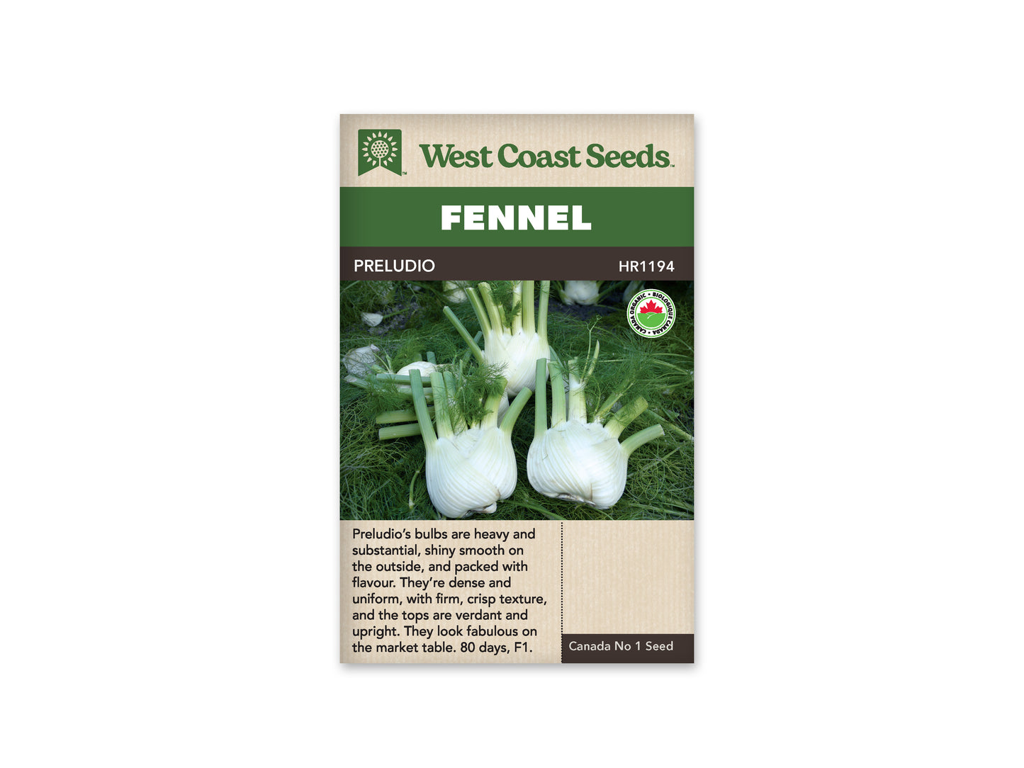 Fennel Preludio Organic WCS Seeds